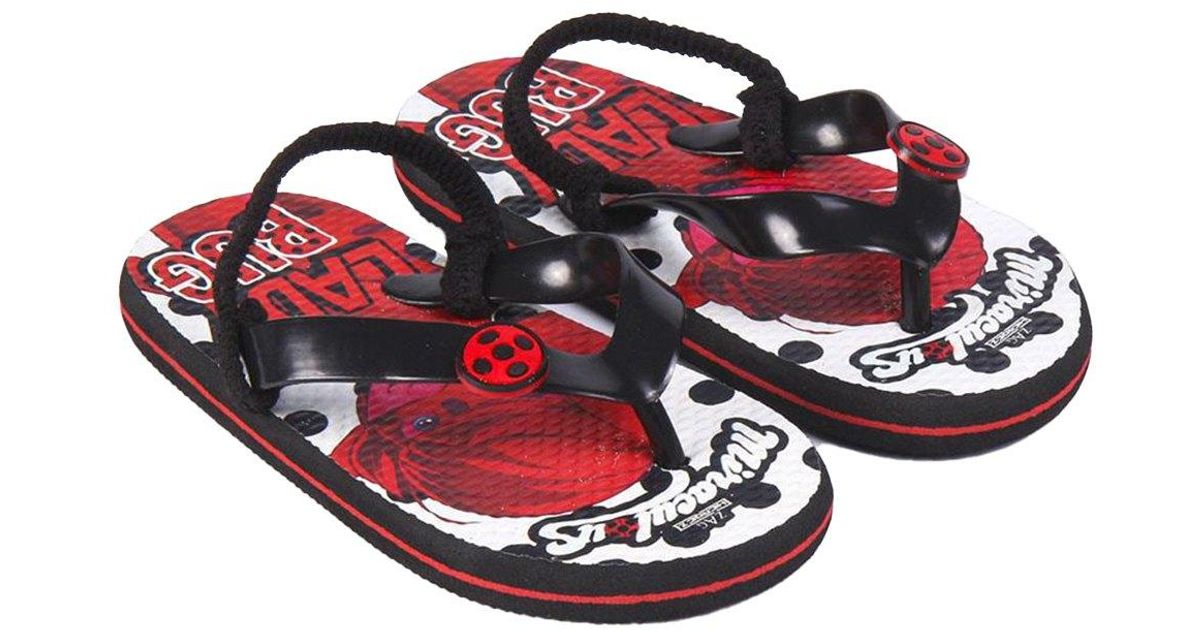 lady bug flip flops