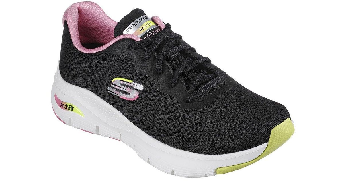 Skechers Arch Fitinfinity Cool Trainers in Black Lyst