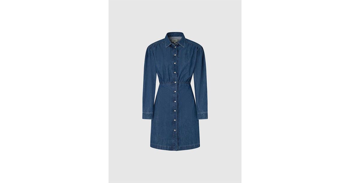 Pepe Jeans Pepe Jean Juie Ong Eeve Hort Dre in Blue Lyst
