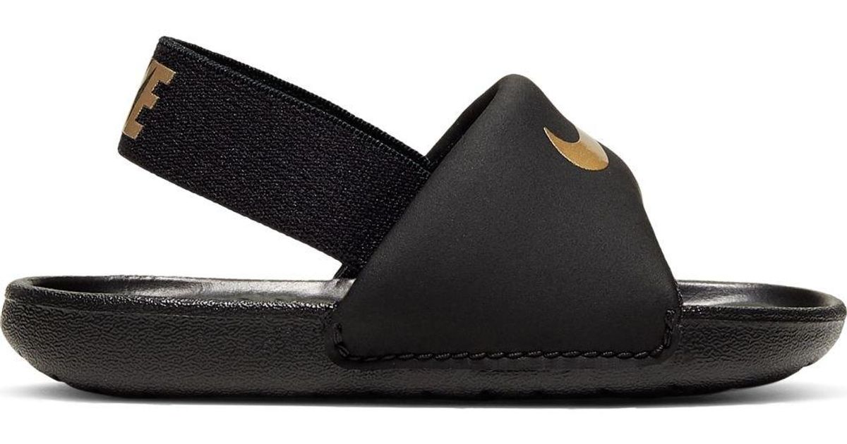 Nike Kawa Td Flip Flops in Black / Metallic Gold (Black) for Men | Lyst