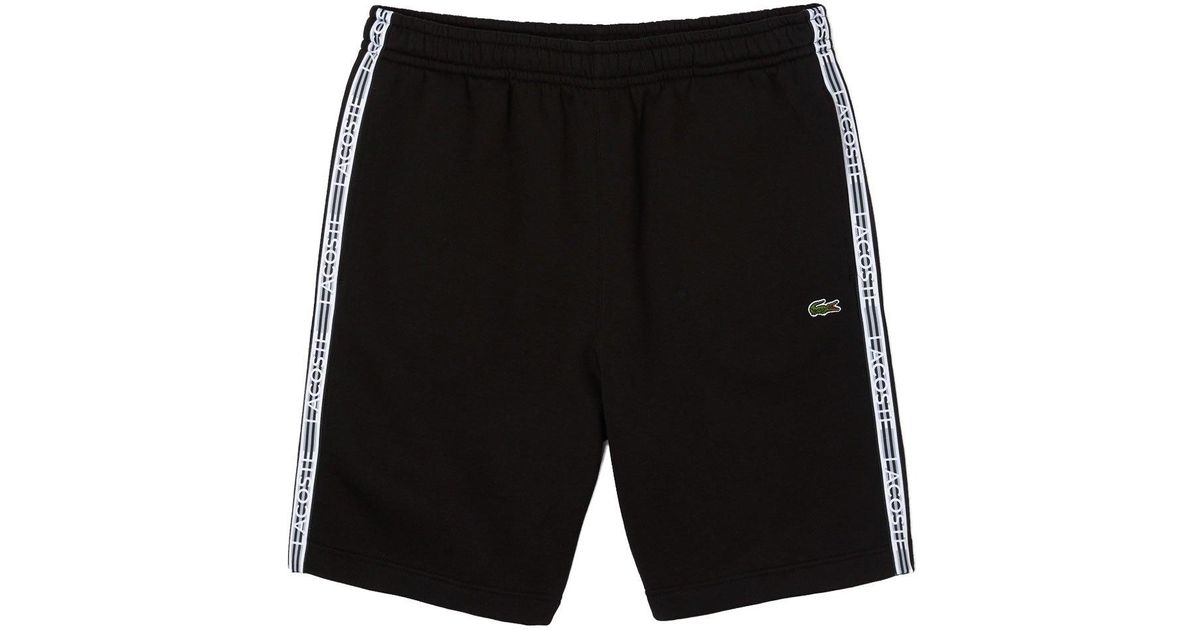 Lacoste Acoste Gh5074 Sweat Shorts Back Man in Black for Men | Lyst