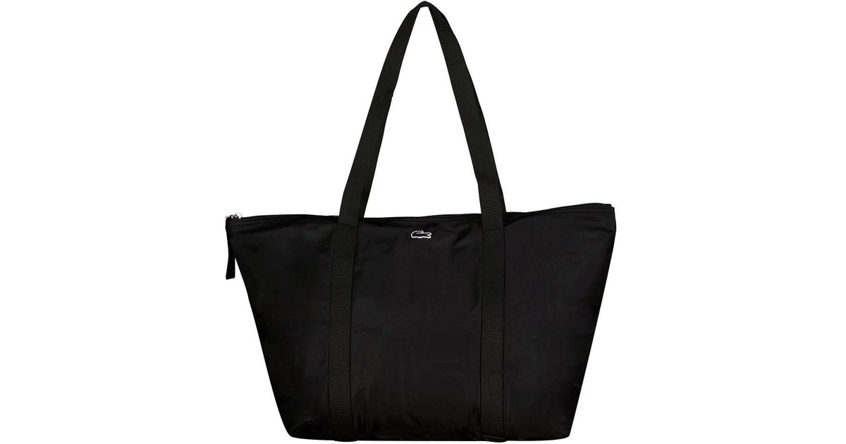 Lacoste Canvas Nf3618ya Woman Bag in Black | Lyst