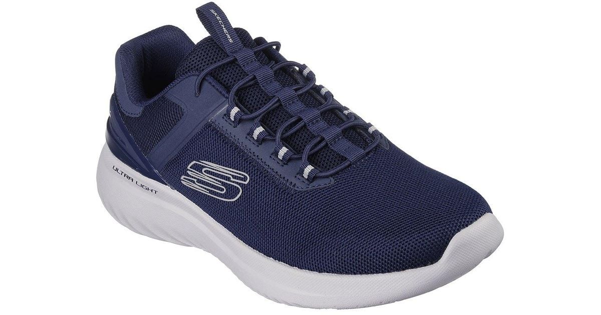 Skechers Bounder 2.0 Trainers in Blue for Men | Lyst