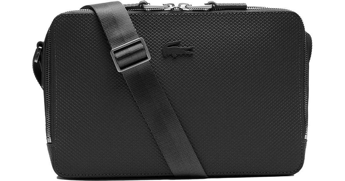 Lacoste Leather Nh3270ce Men Bag in Black Lyst