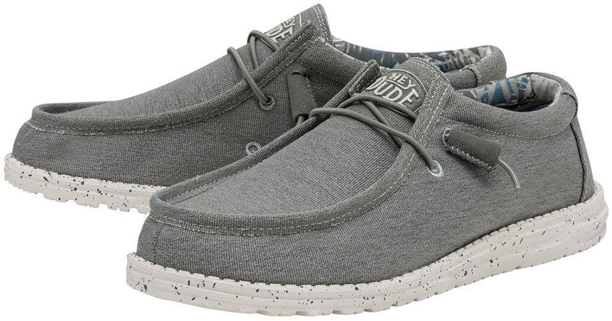 hey dude wally canvas shoes womens