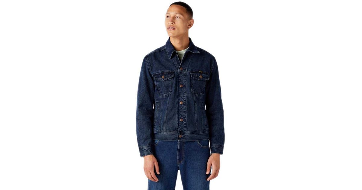 Wrangler Authentic Denim Jacket in Blue 