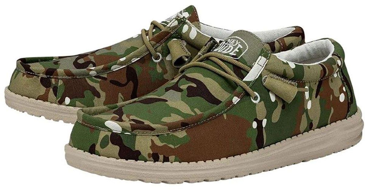 Hey Dude Wally Camouflage Shoes Eu 40 Man in Green for Men | Lyst