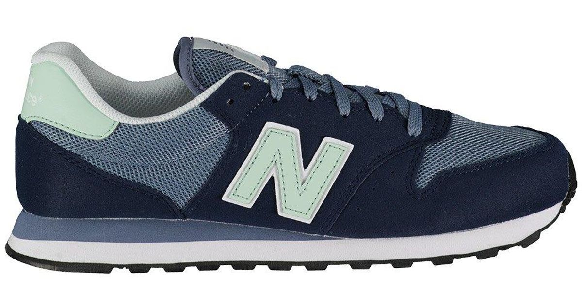 New Balance 500 Trainers in Blue Lyst