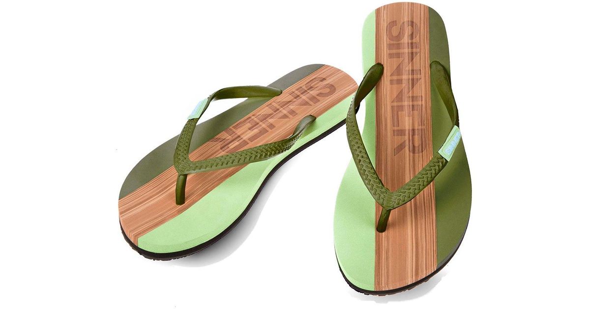 sinner flip flops