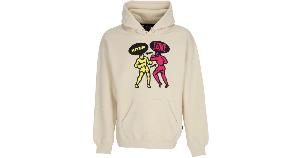 Iuter HAND HOODIE 24SISH08 - Felpa Con Cappuccio Unisex Stampa Serigrafica