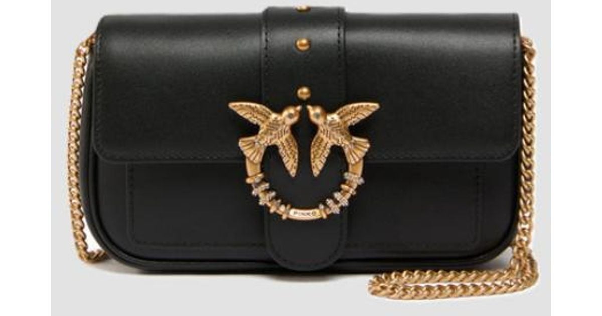 Small Rectangular Purse Pinko Small Love Bag in Black | Lyst