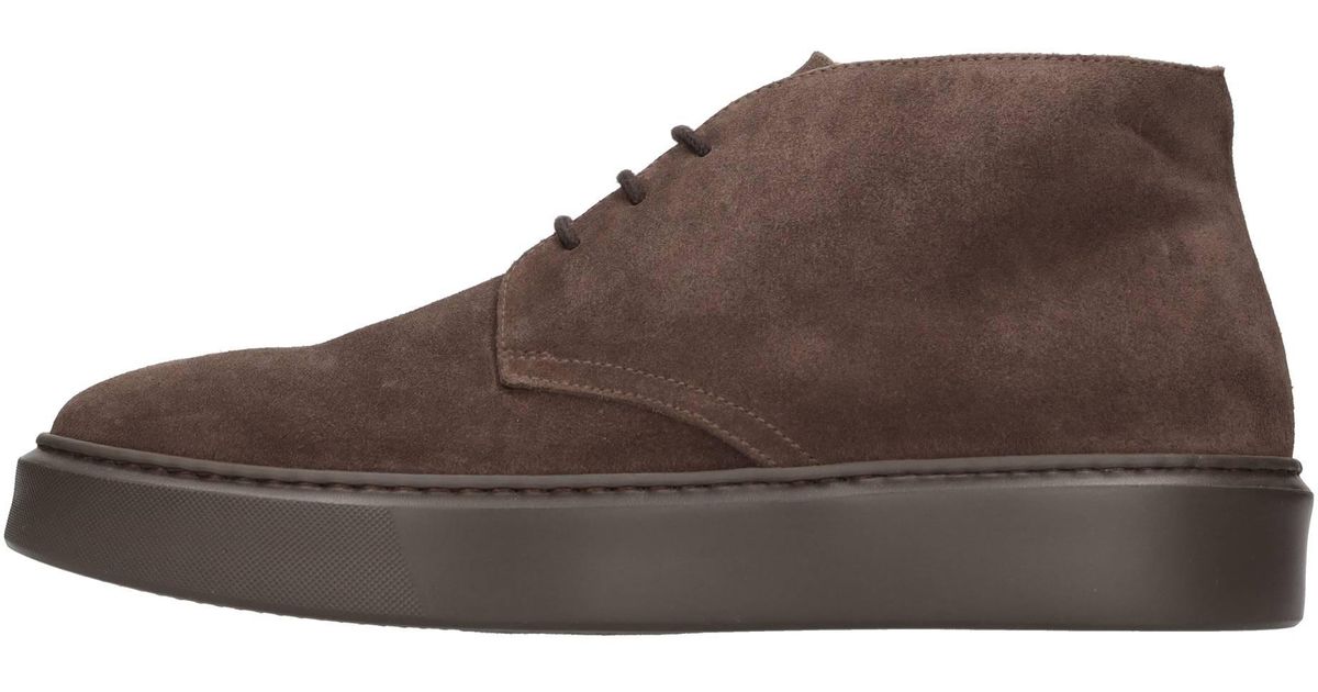 Mocassins Homme Doucal's - Cuir Suédé (scamosciata) - Taille 41.5 EU - Marrone - Neuf Avec Boîte