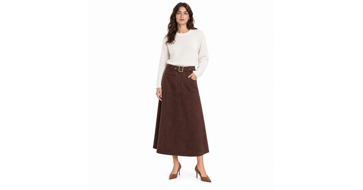 Manilla Colore Manila Grace Skirts in Brown | Lyst