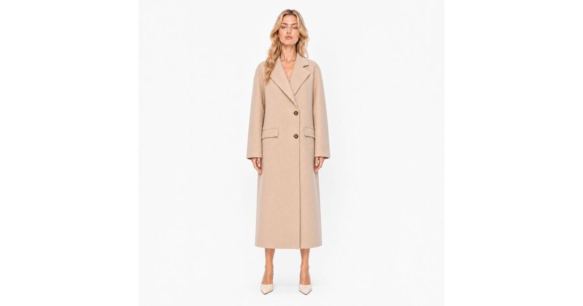 Manilla Colore Manila Grace Coats in Natural | Lyst