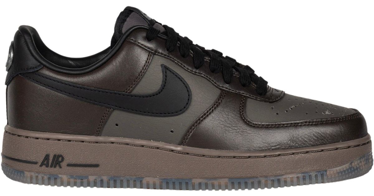 Zapatilla Air Force 1 Low En Negro Y Marron Nike de hombre de color Negro Lyst