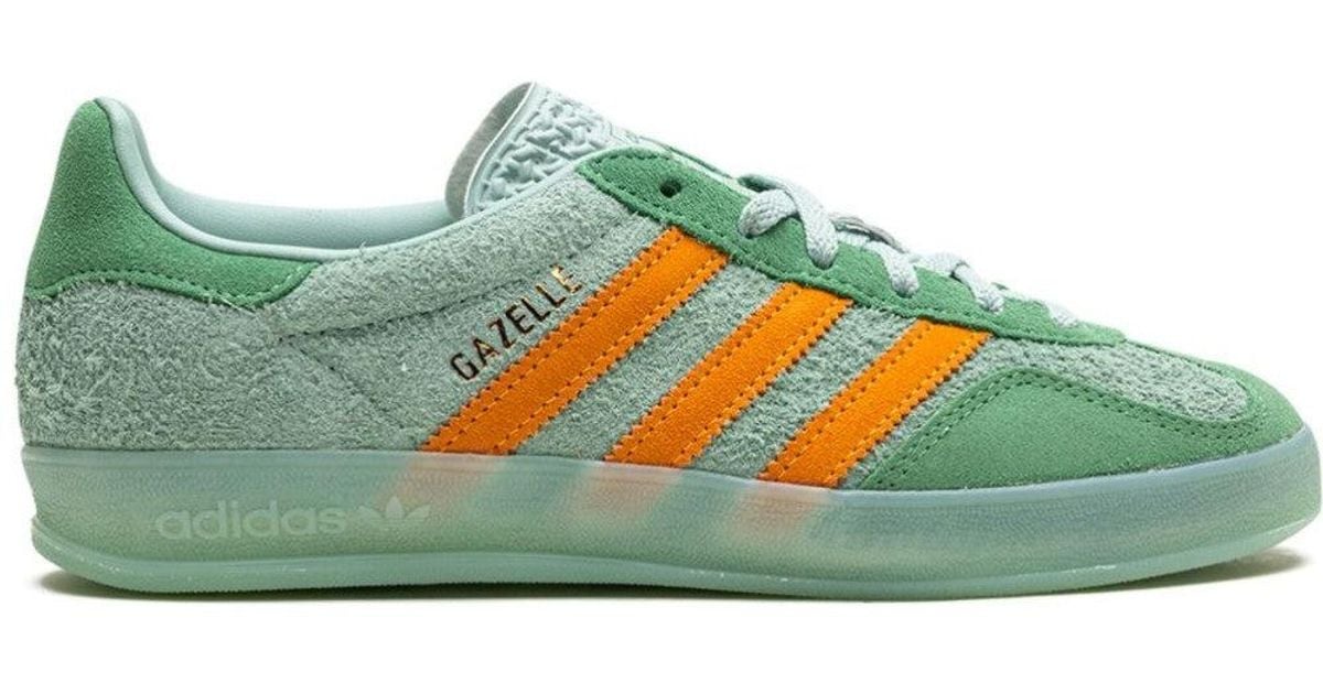 adidas Gazelle Indoor "Hazy/Crew" Sneakers in Green | Lyst