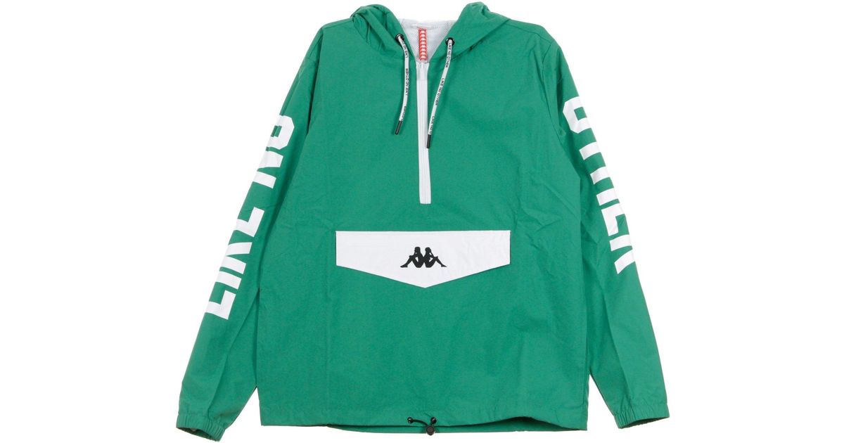 Kappa Authentic Pull-On Windbreaker Baspar in Green for Men | Lyst