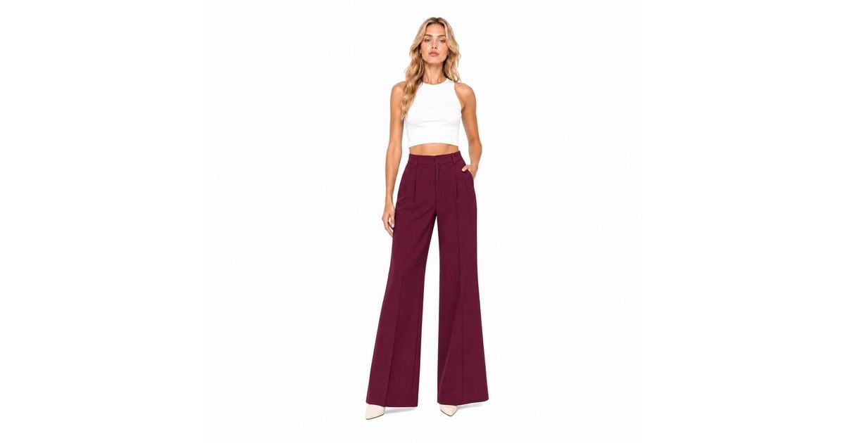 Manilla Colore Manila Grace Trousers in Red | Lyst