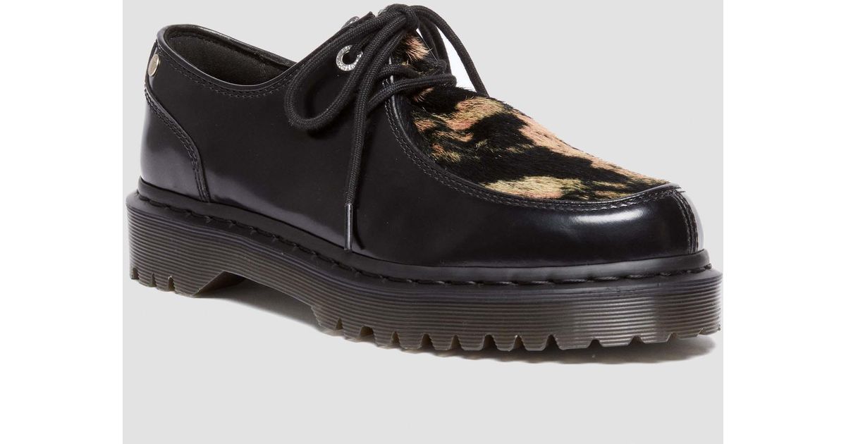 Dr. Martens Zeffir 3i Bex Buttero Hair On Shoes in Black | Lyst