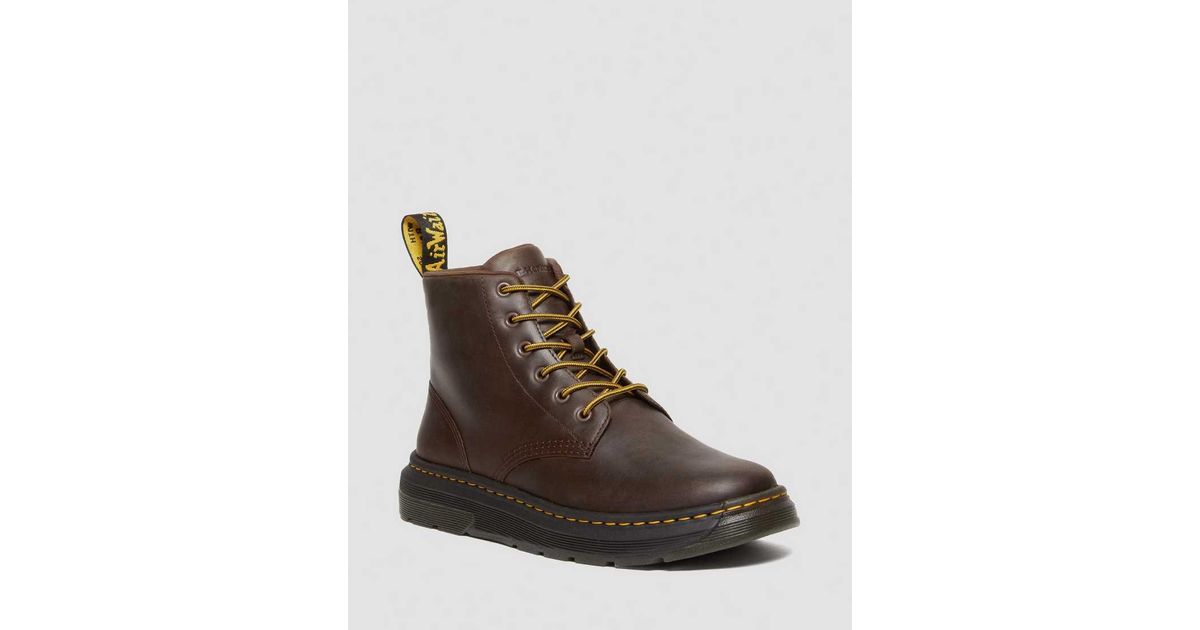 Dr. Martens Crewson Crazy Horse Leather Chukka Boots in Brown for Men
