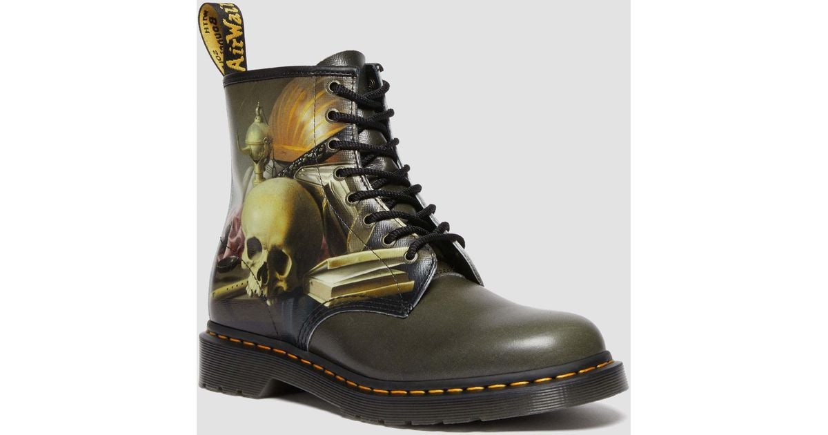 靴 Dr.Martens 1460 THE NATIONAL GALLERY THE NATIONAL GALLERY 1460 HARMEN STEENWYCK LEATHER BOOTS in