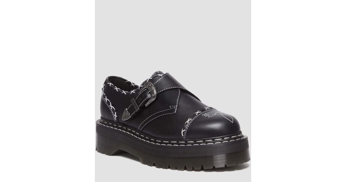 Dr Martens★MONK QUAD GOTHIC AMERICANA★ストラップ★厚底 Dr. Martens Gothic Americana Monk Strap Quad Shoe | Square One