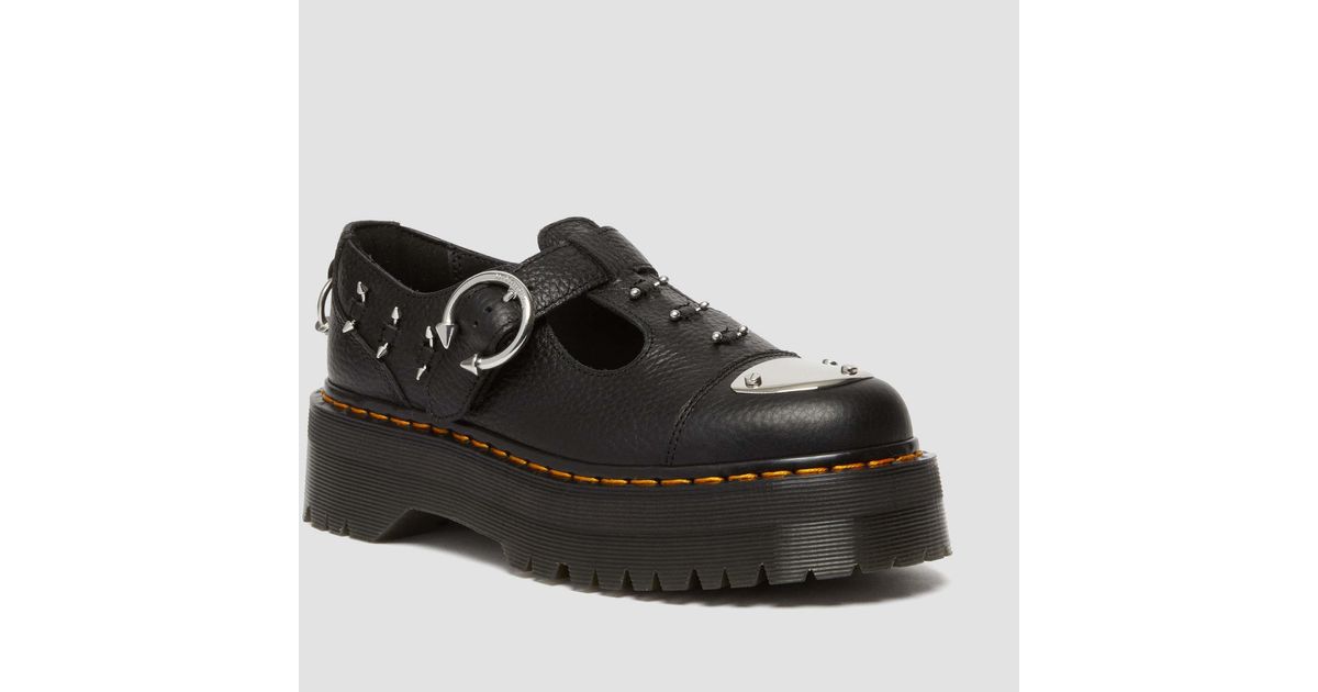 Dr. Martens Bethan Piercing Leather Platform Mary Jane Shoes