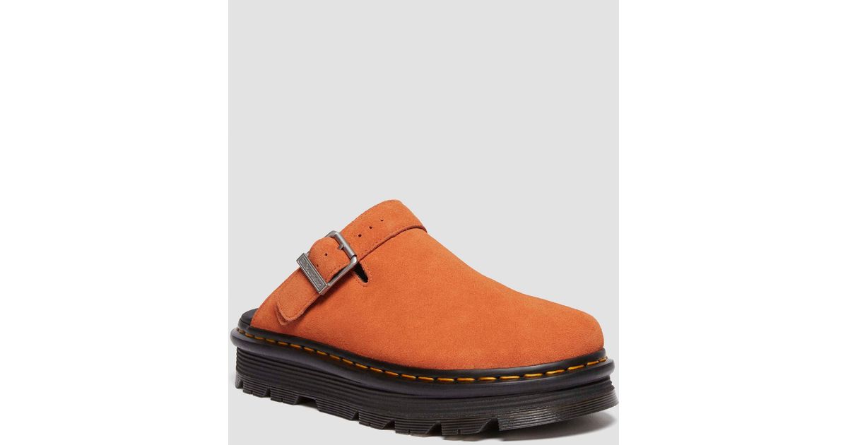 Dr. Martens Zebzag Suede Casual Slingback Platform Mules in