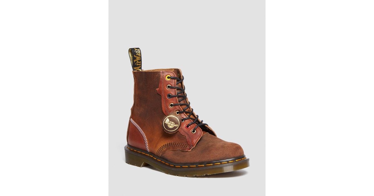 Dr. Martens 1460 Pascal Made In England Deadstock Leather Lace Up Boots in Brown Lyst UK
