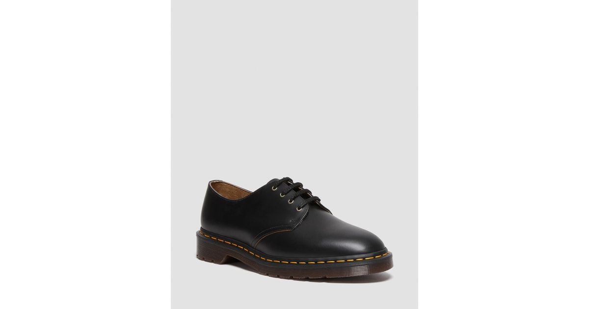 Dr. Martens Smiths Vintage Smooth Leather Dress Shoes in Black | Lyst