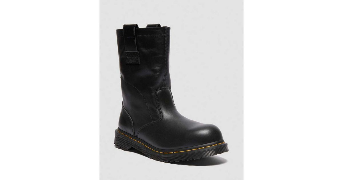 Dr. Martens 2295 Decon Stüssy​ Leather Biker Boots in Black for