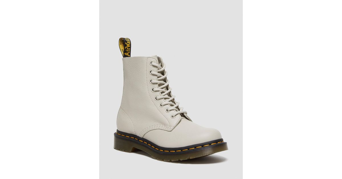 Dr. Martens 1460 Pascal Virginia Leather Boots in White Lyst UK