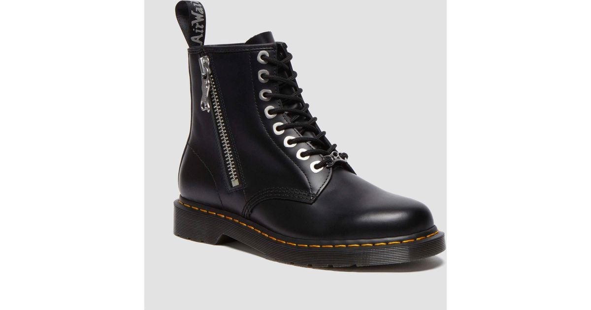 Dr Martens★1460 ZIP★兼用★BLACK SMOOTH 1460 ZIP MONO in | Dr. Martens