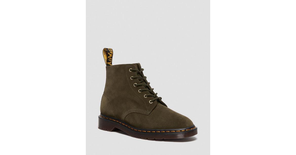 Dr. Martens 101 Ben Repello Suede Ankle Boots in Green for Men | Lyst