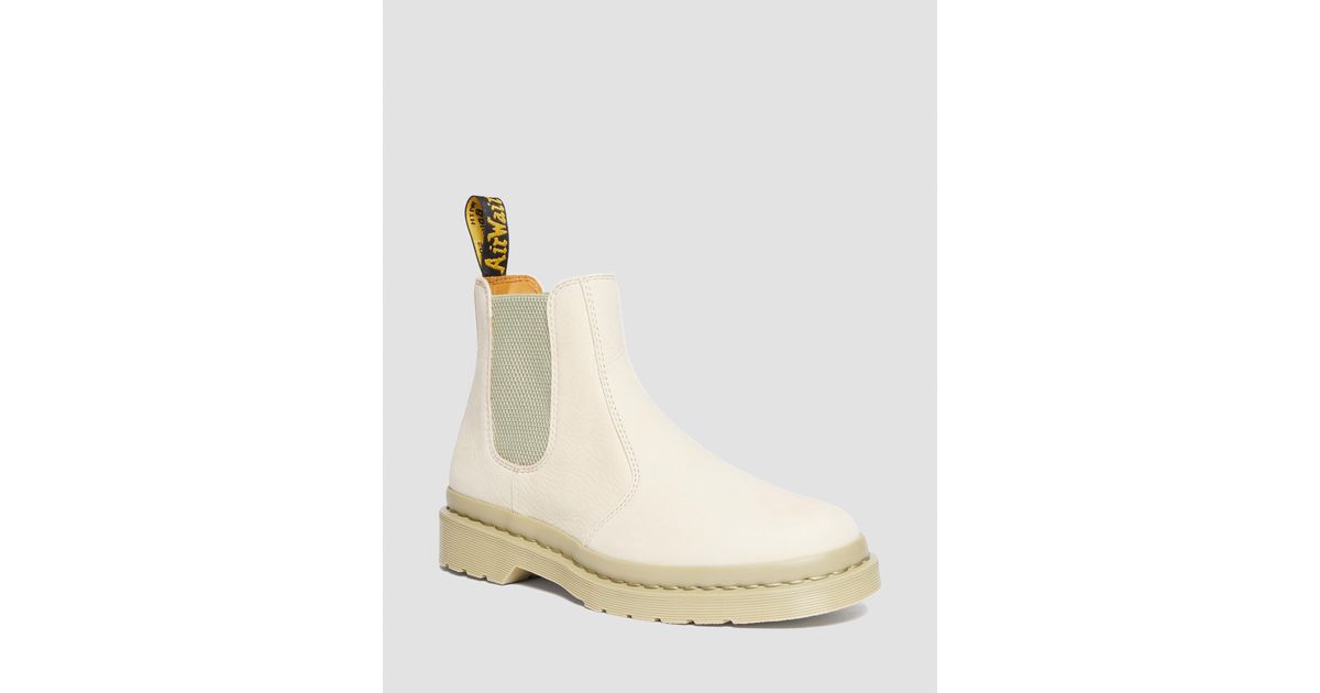 Dr. Martens 2976 Mono Milled Nubuck Leather Chelsea Boots in Natural | Lyst