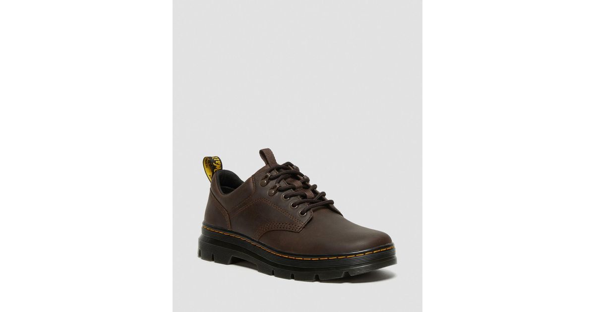 Dr. Martens Reeder Crazy Horse Leather Utility Shoes Lyst