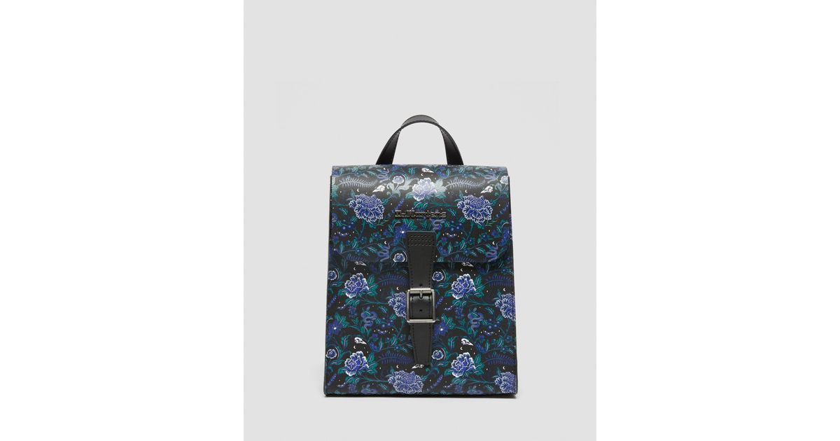 Dr. Martens Leather Mystic Floral Mini Backpack in Blue | Lyst