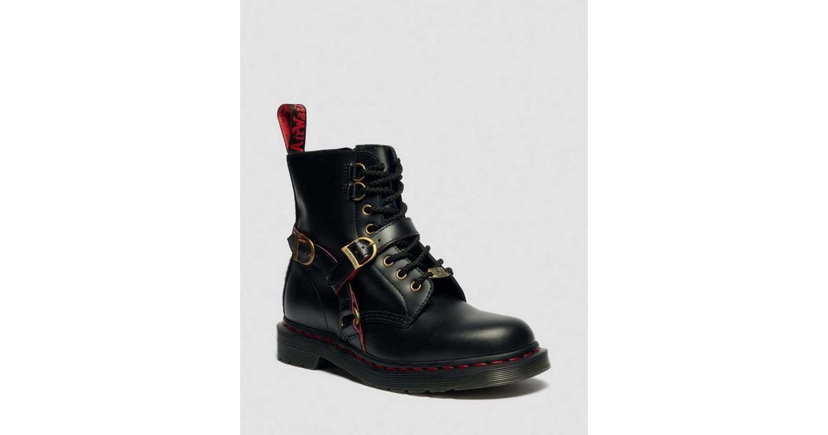 Dr. Martens 1460 Year Of The Horse Leather Boots in Black | Lyst UK