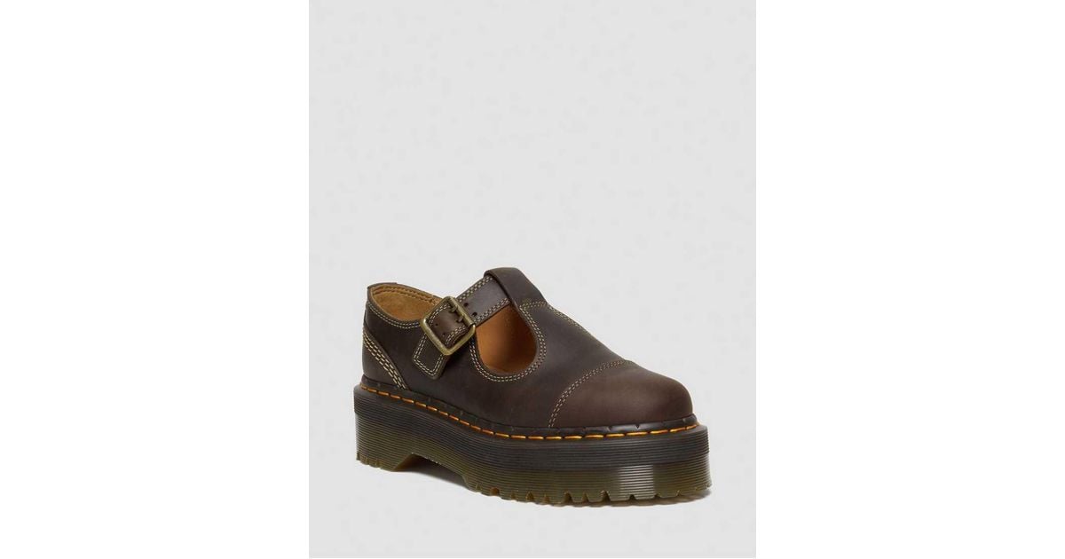 Dr. Martens Bethan Arc Crazy Horse Leather Platform Mary Jane
