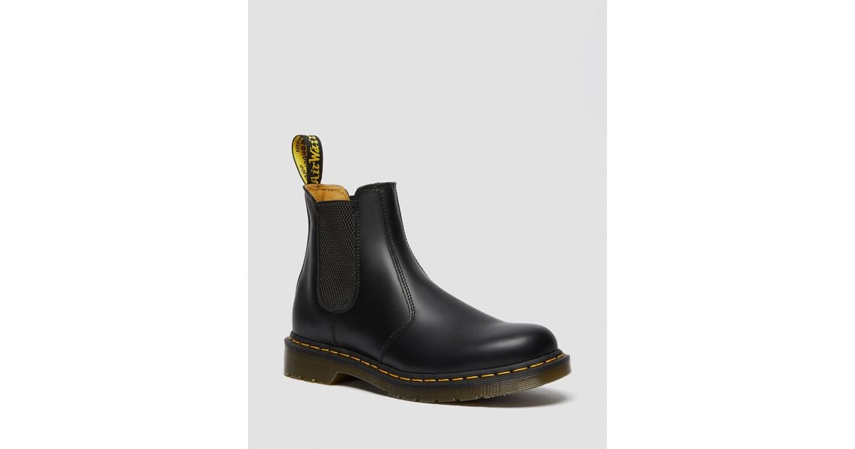 Dr. Martens Black Chelsea Boots with Yellow Accents Buy DR MARTENS 2976 Yellow Stitch Chelsea Boot - Black  main image 4