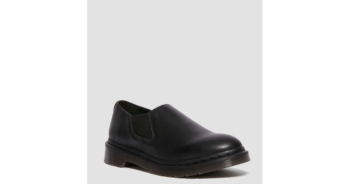 Dr. Martens Louis Analine Leather Shoes in Black | Lyst