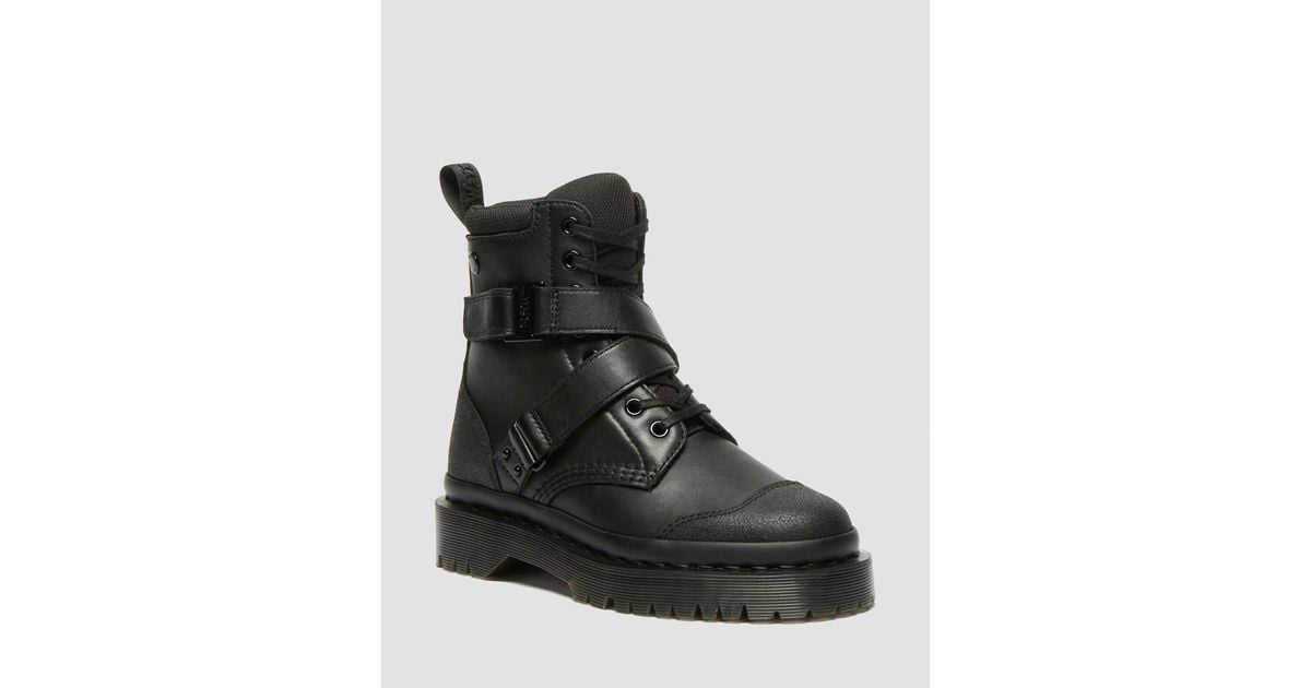 【Dr.MartensxWTAPS】1460WEBBING STRAP BOOT Dr. Martens 1460 Black Harness 8-Eye Boot – Red Zone