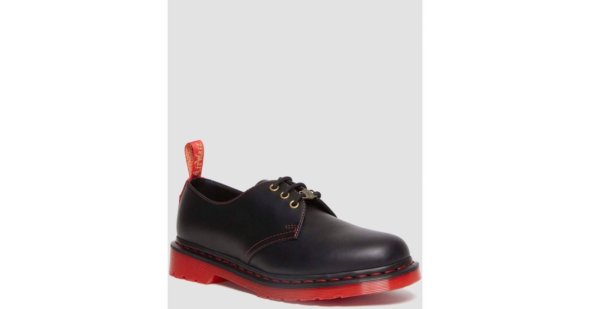 Dr. Martens 1461 Year Of The Rabbit Leather Oxford Shoes in Red