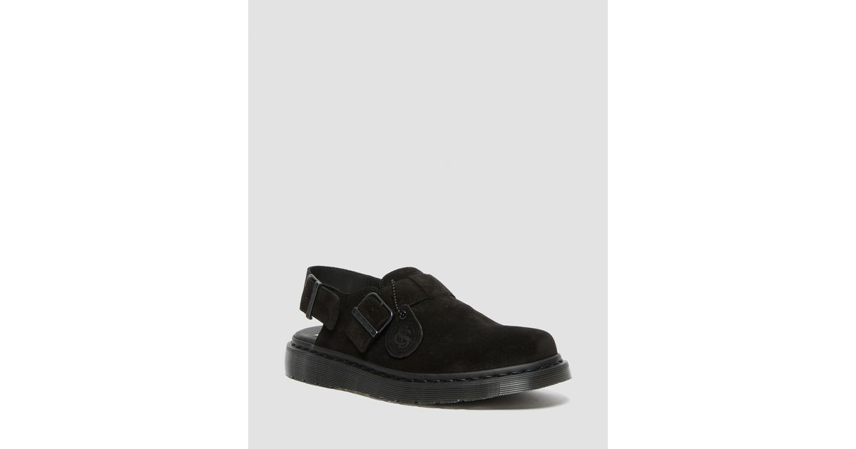Dr. Martens Jorge Made In England Suede Slingbacks in Black for Men | Lyst