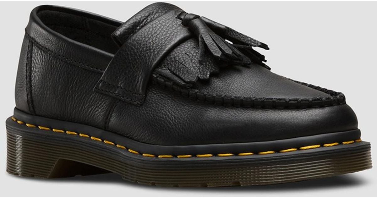 Cuir souple adrian virginia moccasins Dr. Martens en coloris Noir Lyst
