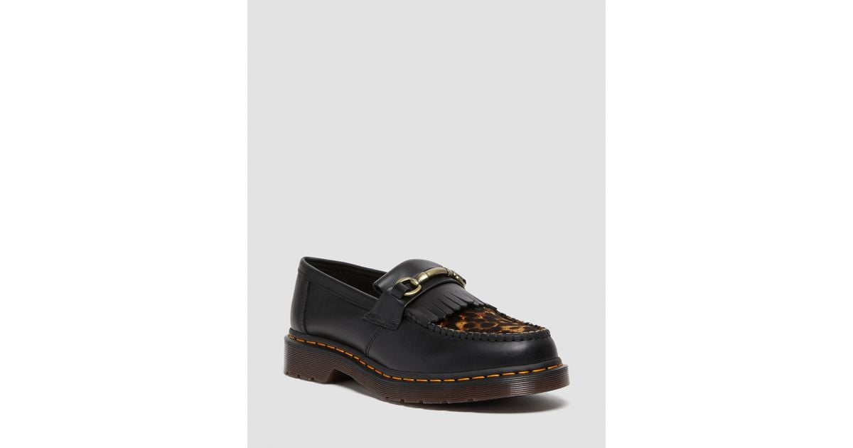 black adrian snaffle loafer