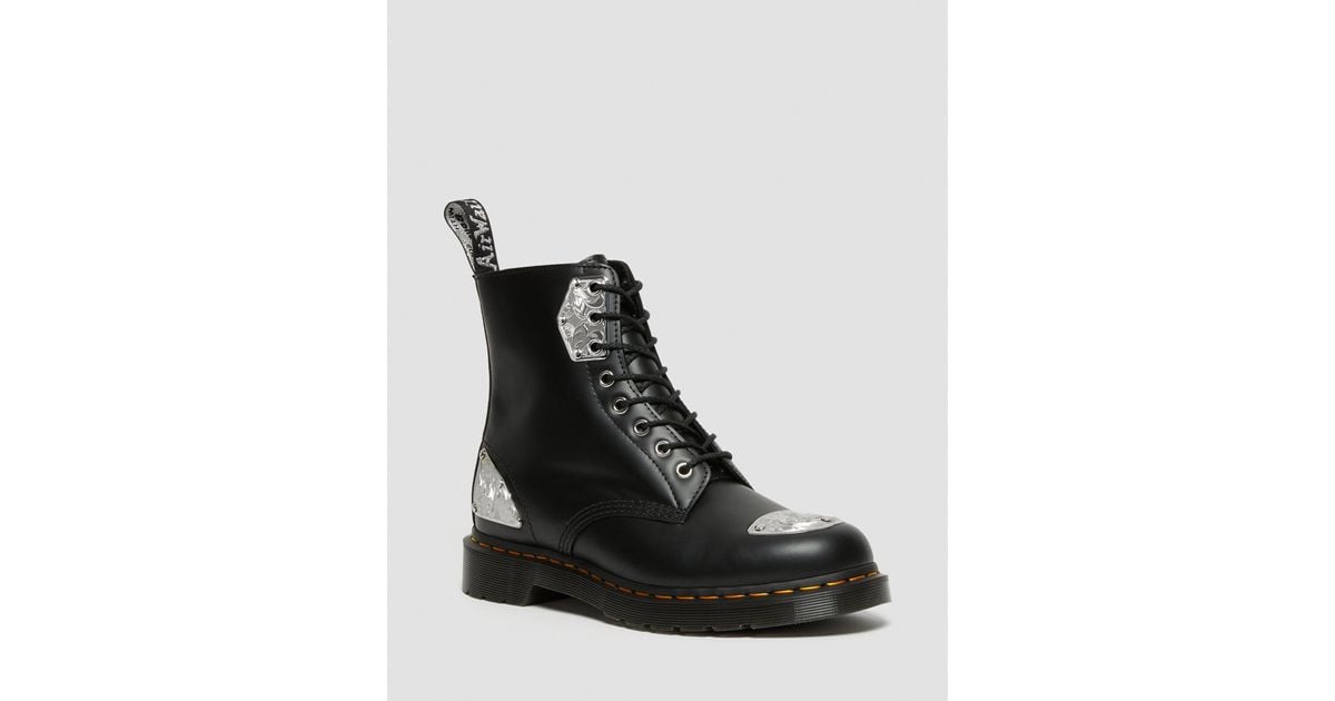 1460 king nerd smooth leather hardware boots