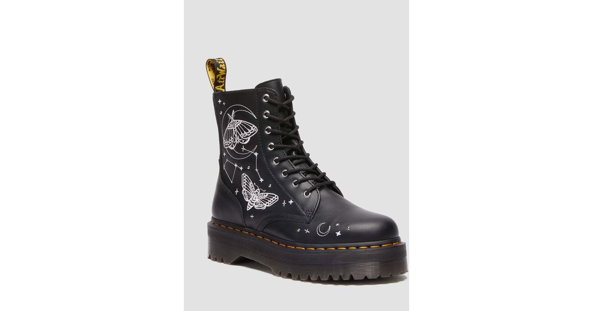 Dr. Martens Jadon Celestial Moth Embroidered Platform Boot
