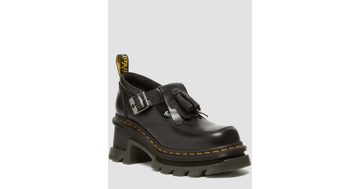 パンプス Dr. Martens Corran Atlas Leather Mary Jane Heeled Shoes Corran Atlas Leather Mary Jane Heeled Shoes in Black Atlas