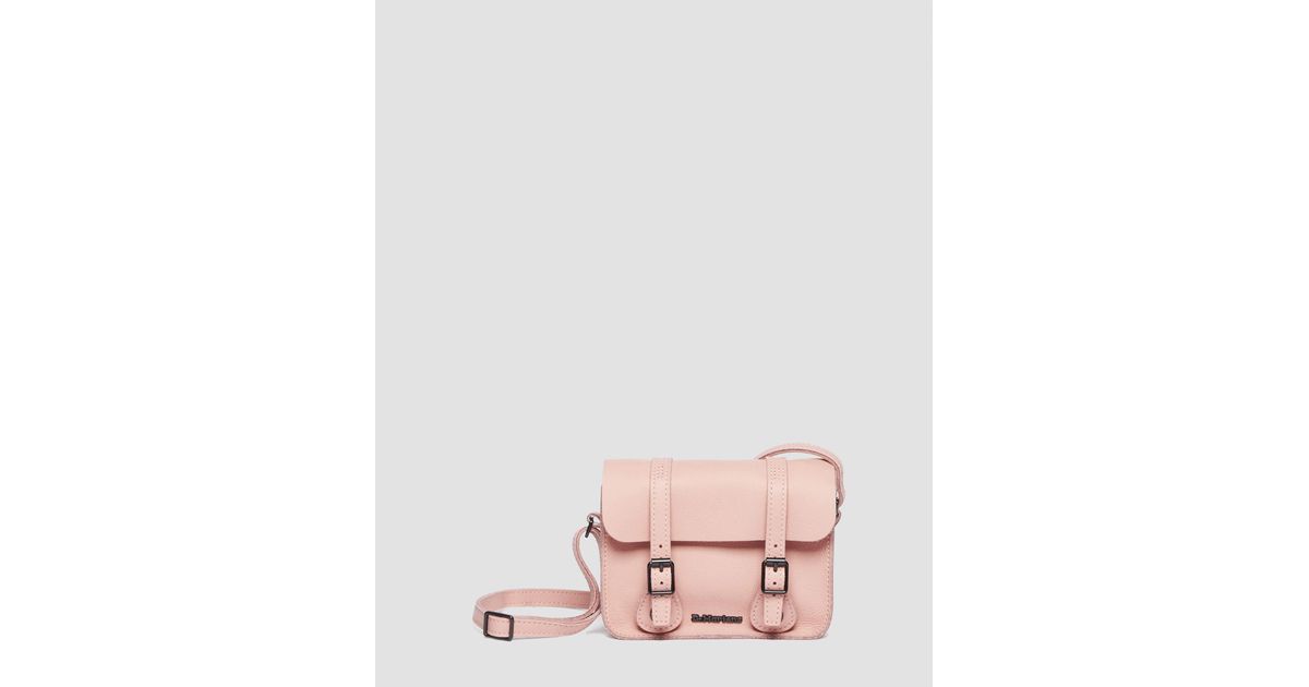 Dr. Martens 7 Inch Pisa Leather Crossbody Bag in Pink | Lyst